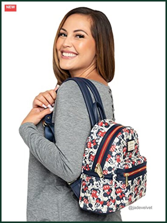Disney Mickey Mouse Mini Backpack Faux Leather Loungefly
